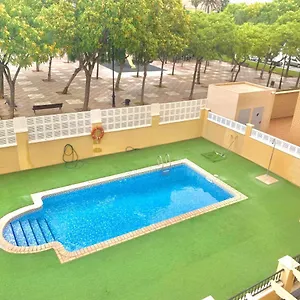 Casa Tino 500m Playa Terraza Garaje Piscina Apartamento Aguadulce (Almeria)